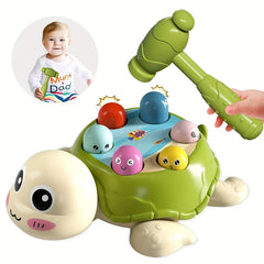 Interactive Turtle Hammer Toy for Toddlers