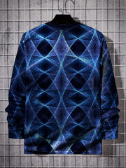 3D Print Men's Long Sleeve Vintage T-Shirt for Autumn