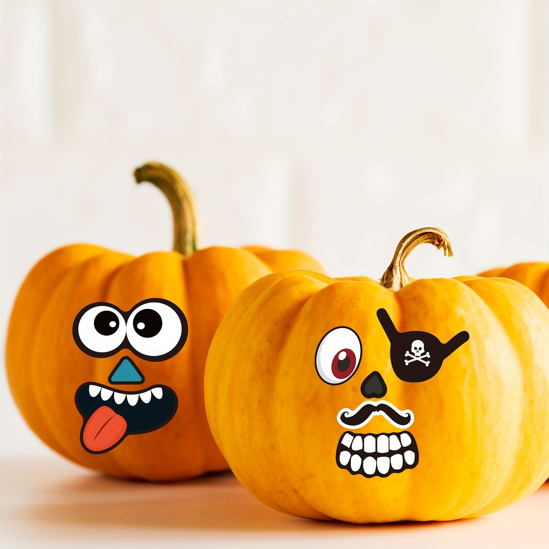 Halloween Pumpkin Stickers - Fun Crafts for Parties