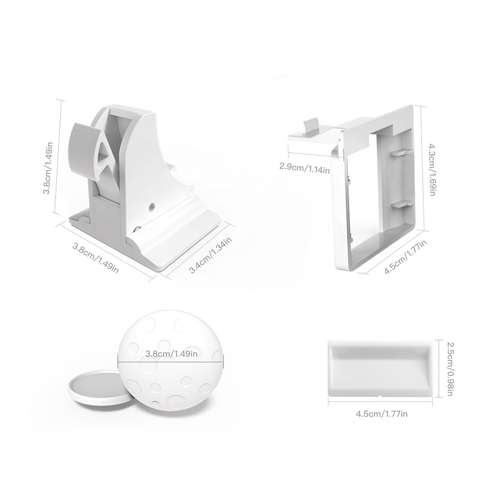 4 Pack Magnetic Cabinet Locks Easy Install Key Holders
