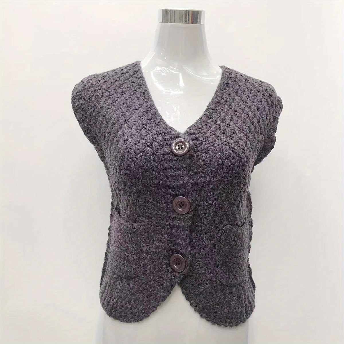 Knitted Shawl Warm Wrap Solid Cardigan For Women