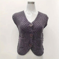 Knitted Shawl Warm Wrap Solid Cardigan For Women
