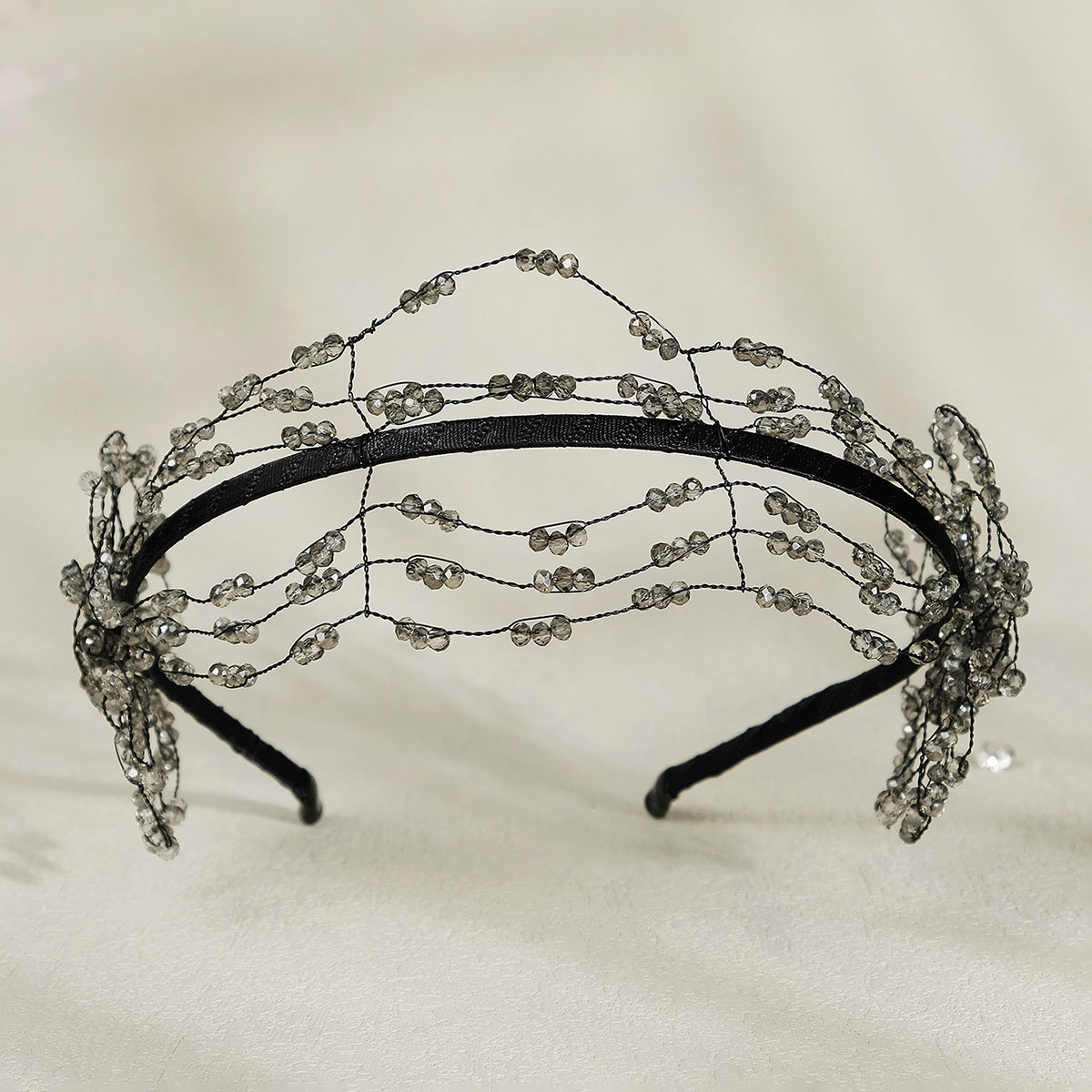 Crystal Bead Hairband Headband Princess Tiara Wedding Birthday Cosplay Hair