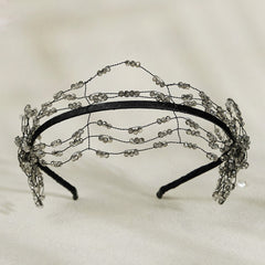 Crystal Bead Hairband Headband Princess Tiara Wedding Birthday Cosplay Hair