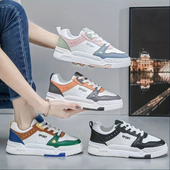 Women's Platform Skate Shoes Low Top Lace-Up Sneakers