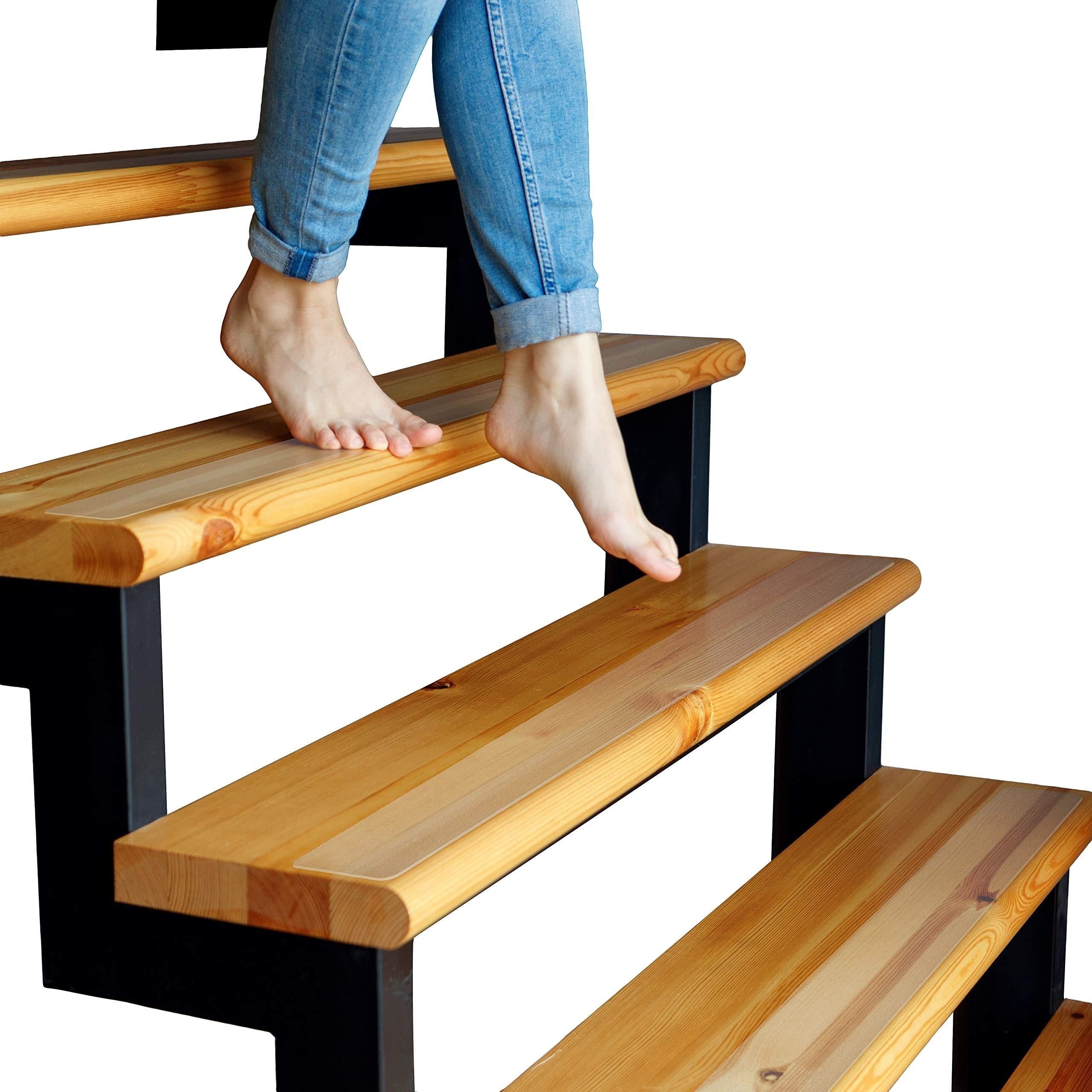 15pcs Pre Cut Non Slip Stair Treads Indoor Outdoor Adhesive Strips