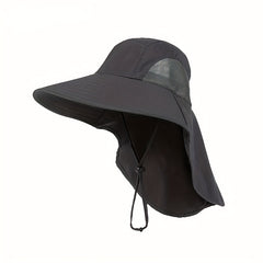 1pc Breathable Sun Protection Large Brim Bucket Hat