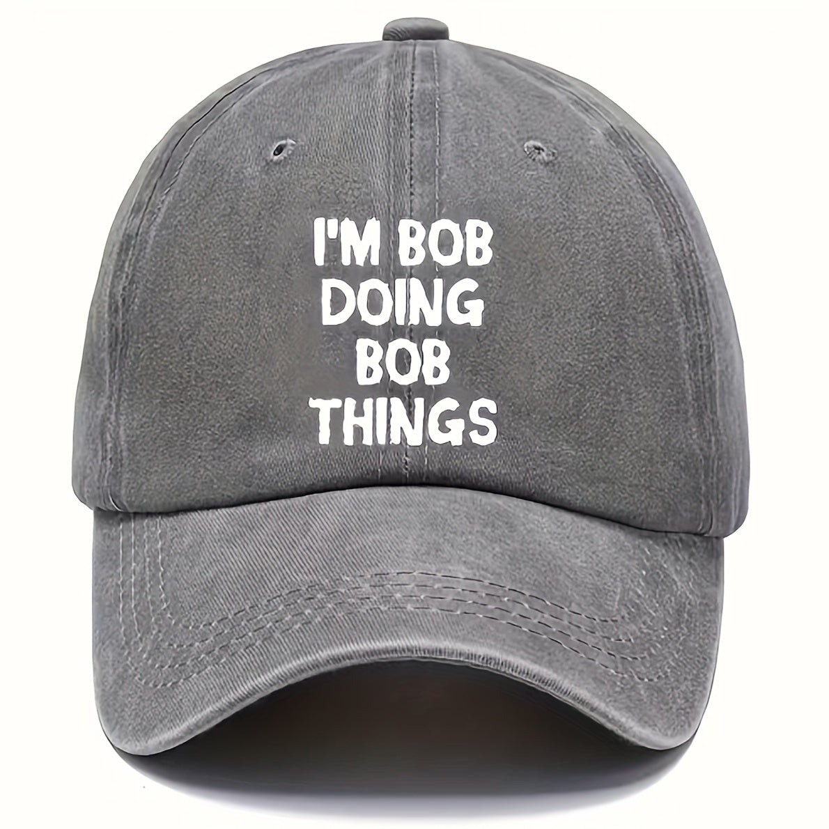 Retro Letter Print Baseball Cap Sun Protection Golf Hat