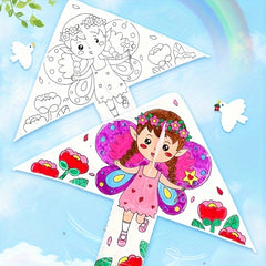 DIY Graffiti Kite with Paint and Brush