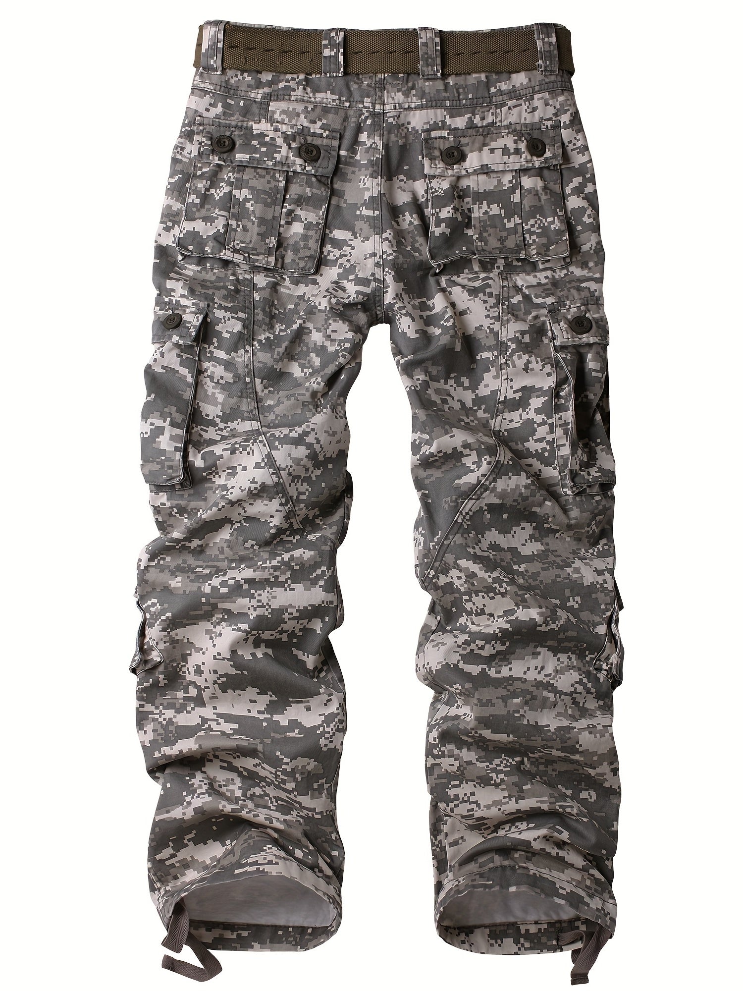 Men's Cargo Pants Safari Style Tactical Camo Full Length Pants