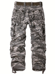 Men's Cargo Pants Safari Style Tactical Camo Full Length Pants
