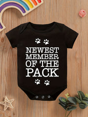 Baby Member Of The Pack Onesie, Short Sleeve Casual Wear