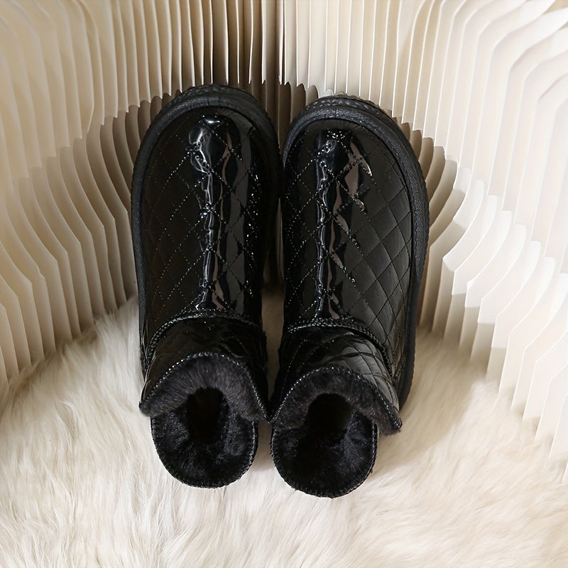 Women's Plush Lined Waterproof Ankle Boots