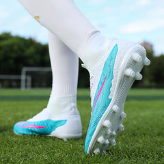Men's High Top AG Football Cleat Non Slip Professional Outdoor Soccer Cleats