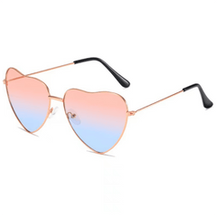 Y2K Ombre Heart Sunglasses UV400 Sun Shades