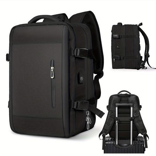 Large Capacity Solid Backpack for Students