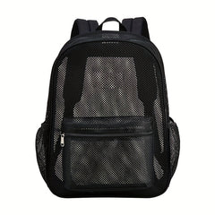 Semi Transparent Mesh Backpack Heavy Duty Lightweight Beach Bag