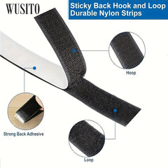 Hook And Loop Tape Sticky Back Fastener Roll 2.01 Cm Nylon Self Adhesive