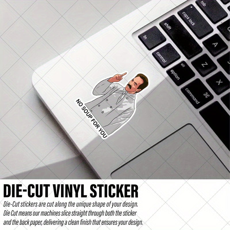 Joe Davola Seinfeld No Soup Vinyl Stickers