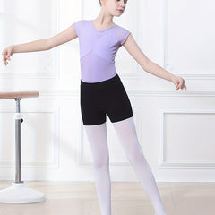 Girls Solid Slim Short Ballet Shorts for Dance Gymnastics Sports
