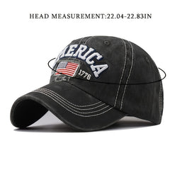 Embroidered America Flag Baseball Cap