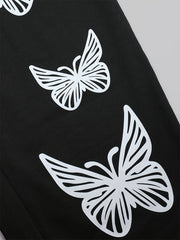 Butterfly Print Jogger Trousers