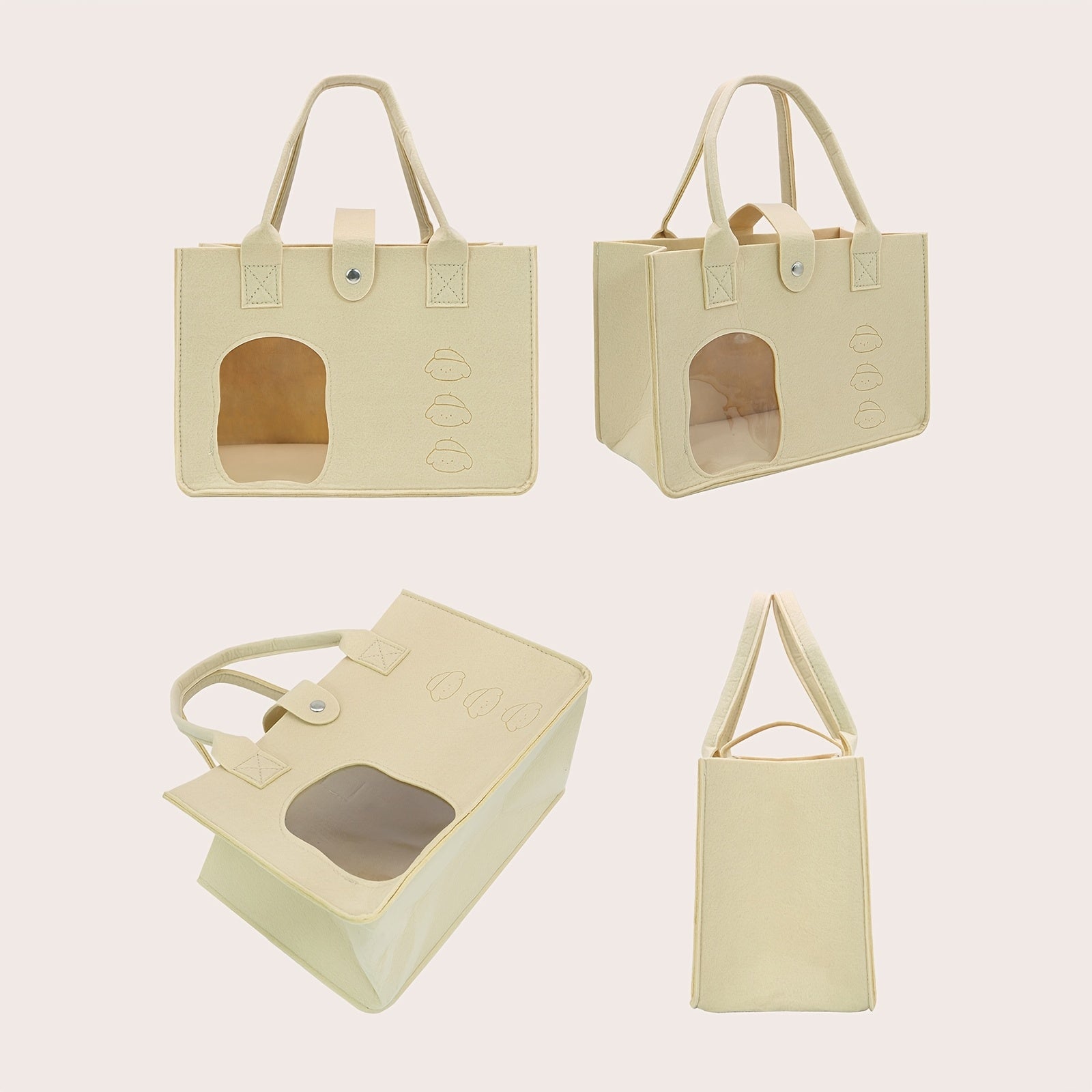 Visible Felt Diaper Caddy Mommy Bag Portable Storage Organizer with Car Rack