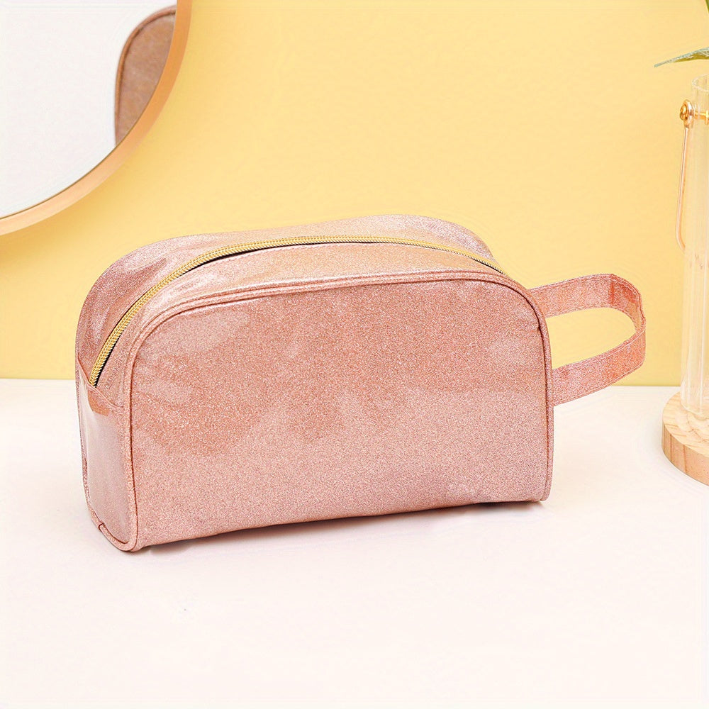 Glitter Detail Makeup Bag Waterproof Organizer