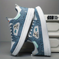 Men's Cartoon Graphic Lace-up Sneakers