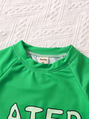 Boys Little Gator Cartoon Crocodile Swimming Suit