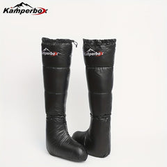 Winter Down Booties Socks Warm Soft Long Sleeping Slippers
