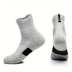 3pairs Basketball Socks Men's Sports Socks Quarter Socks