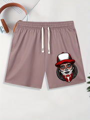 Men's Totem Beauty Graphic Shorts Casual Drawstring Shorts For Summer