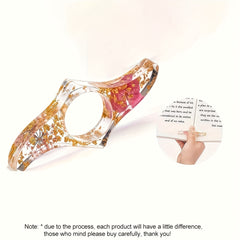 Resin Bookmark Dried Flower Thumb Book Support