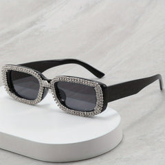 Men's Artificial Diamond Sunglasses Hip-hop Punk Style