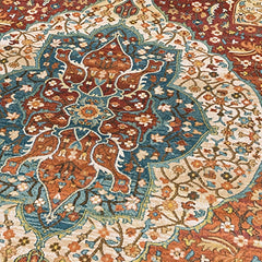 Bohemian Persian Style Cashmere Carpet Lightweight Washable Area Rug