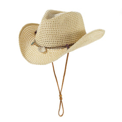 Western Cowboy Straw Hat Outdoor Seaside Beach Cap Sun Protection Sun Hat