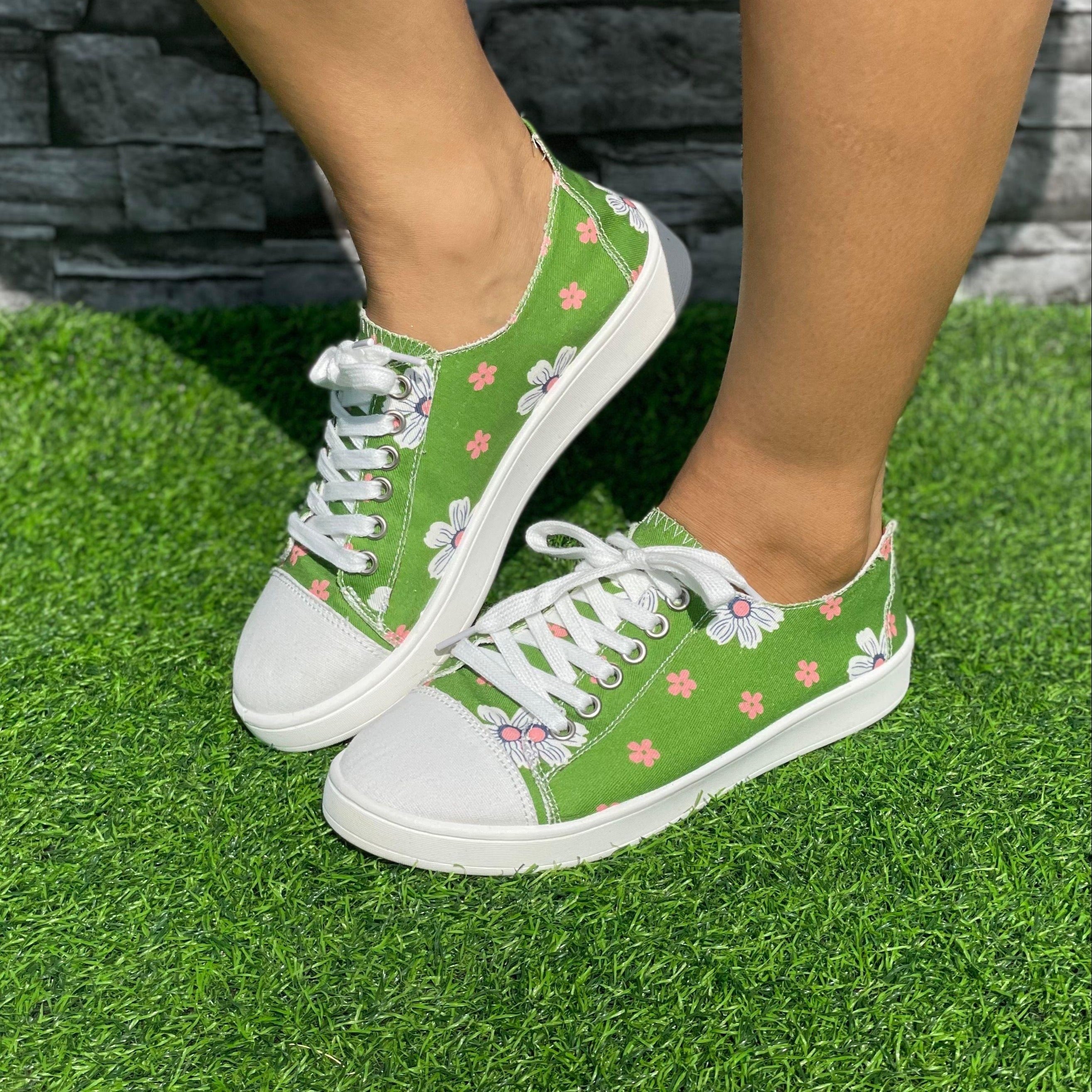 Women's Floral Pattern Comfortable Lightweight Walking Shoes