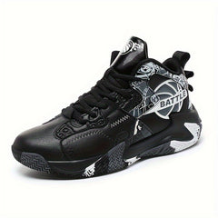 Men's Plus Size High Top Basketball Shoes Non-Slip Lace Up Sneakers