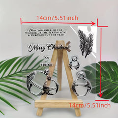 Christmas Bell Metal Cutting Dies And Stamps Set For Scrapbooking DIY