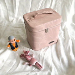 Large Travel Makeup Organizer Bag with Jewelry and Toiletry Compartments