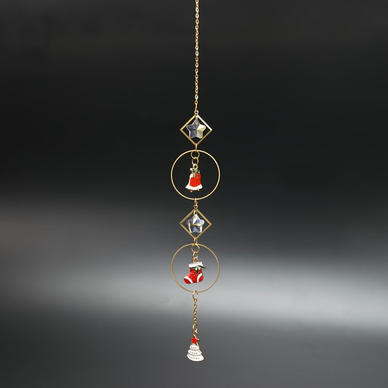 Christmas Crystal Hanging Decoration Artificial Crystal Decor
