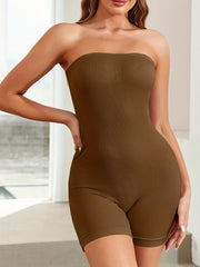 Off Shoulder Jumpsuit Activewear Yoga Bodysuit