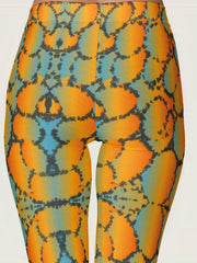 Ombre Print Leggings High Waist Random Print Skinny Casual Leggings