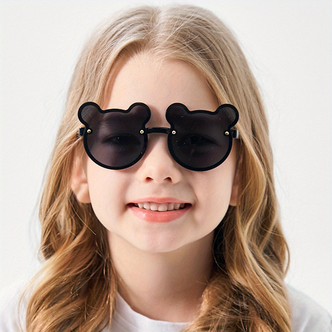 Kids Bear Shaped Sunglasses UV Protection With Box