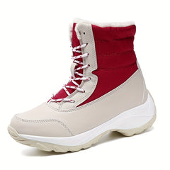 Women's Winter Snow Boots Waterproof Faux Fur Lined Thermal Mid Calf Booties