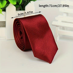 Men's Solid Tie for Wedding Party Business