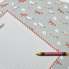 Set of 9 Letterhead Paper and 3 Envelopes Stationery Set