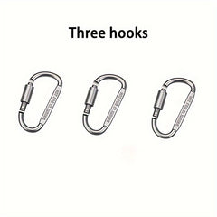 Thick Bottle Hanging Buckle Aluminum Alloy D ring For Camping