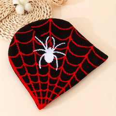 Fashionable Windproof Knit Beanie Hat With Print Autumn Winter Ski Cold Hat